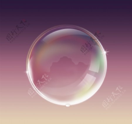 透明气泡圆球图片