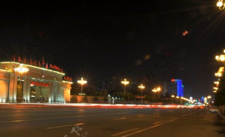 石家庄夜景图片