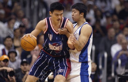 姚明王治郅中国篮球图片