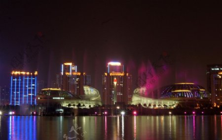 郑东新区夜景图片