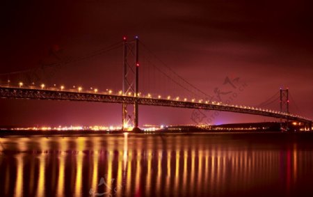 大桥夜景图片