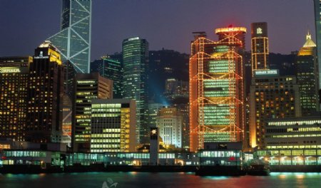 香港夜景城市夜景图片