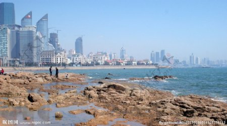 海边城市风景图片