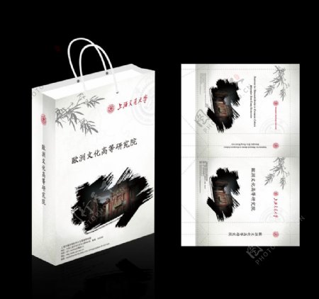中国风风格手提袋设计图片