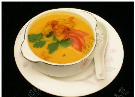 印式虾仁汤图片