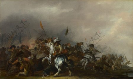 攻击骑兵步兵战争图片
