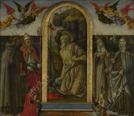 圣杰罗姆在弗朗西斯科圣徒图片