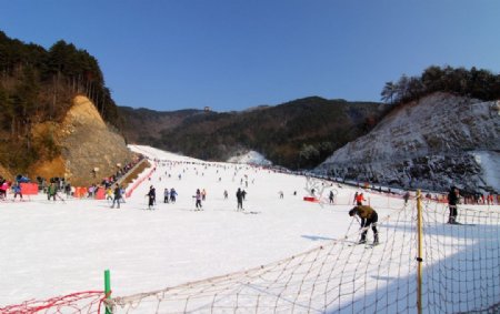 浙江临安大明山滑雪场图片