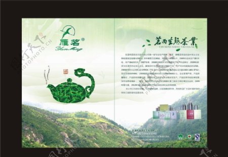 茶叶宣传画册设计图片