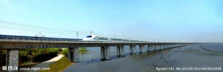 京沪高铁阳澄湖桥段图片
