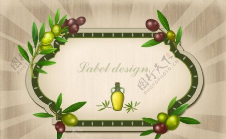 橄榄油瓶标图片