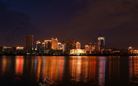 厦门市筼筜湖夜景图片
