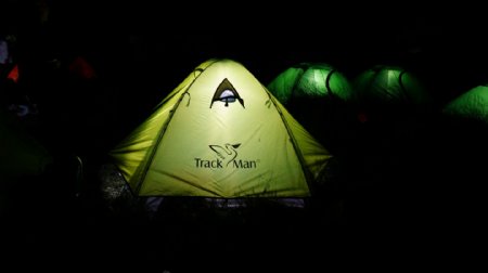 帐篷夜景户外露营图片