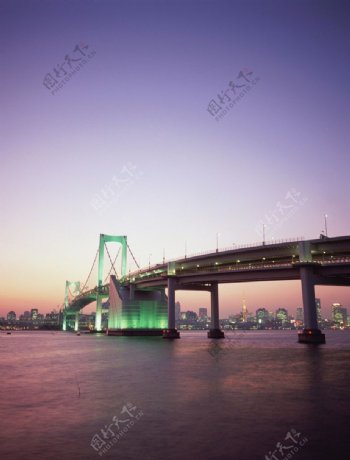 跨江大桥风景图片