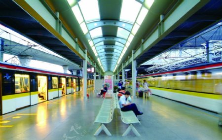 上海地铁站台图片