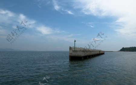 天海堤坝图片