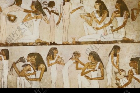 原始酷画古代妇女古代人图片