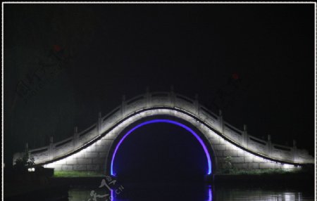 二十四桥夜景图片