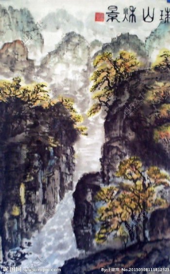 珠山秋景图片