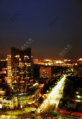 宁波傍晚的夜景2图片