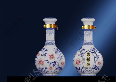 陶瓷酒瓶花瓶瓶子设计图片