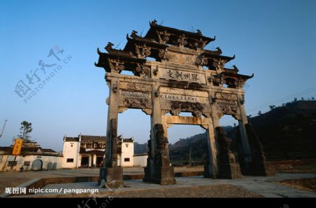 胶州刺史胡文光牌坊图片