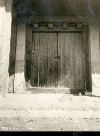 老北京城门安定门门图片