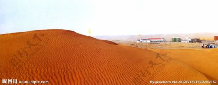 中国沙漠风景图片
