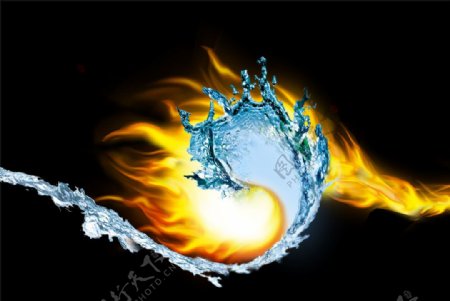 火与水的交融图片