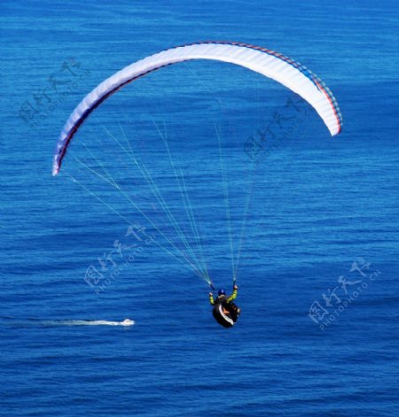 滑翔伞图片