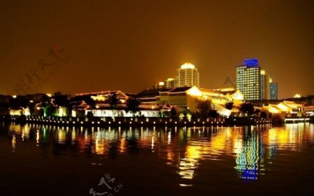 万年桥夜景图片