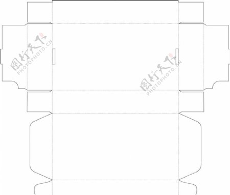 彩盒刀线特殊盒型展开图图片