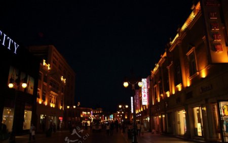 滨江道夜景图片