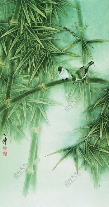 绿竹图图片