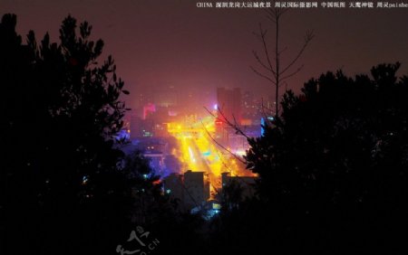 中国夜景城市夜景图片