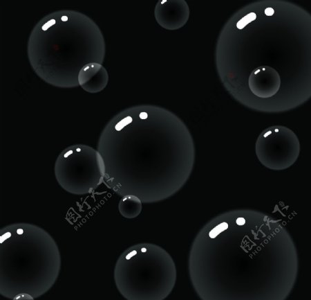 黑色气泡纹理图片
