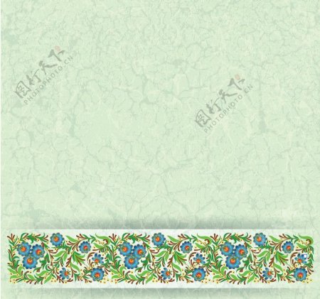 古典花卉花纹背景图片