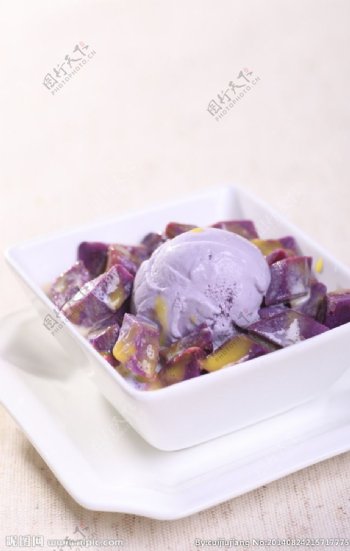 雪糕紫薯捞图片