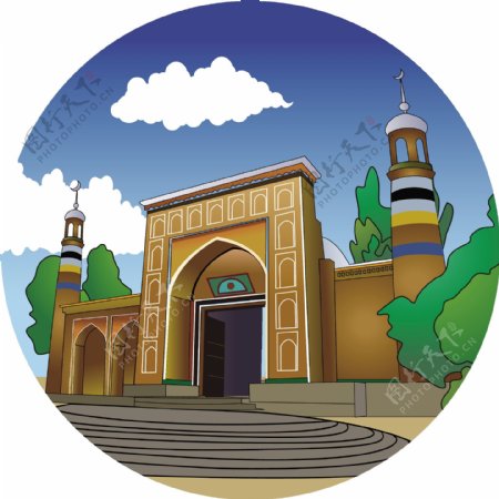 新疆清真寺图片