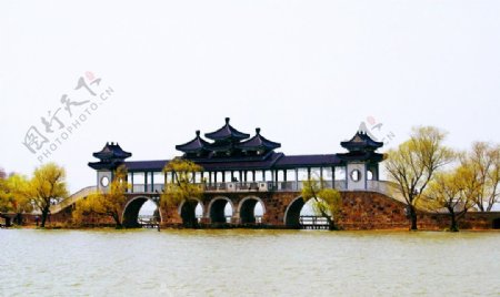 太湖廊桥图片