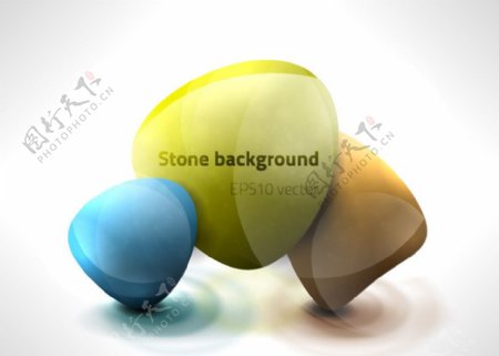 动感彩色石头背景图片