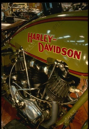 HARLEYDAVIDSON哈雷戴维森老式摩托车局部图片