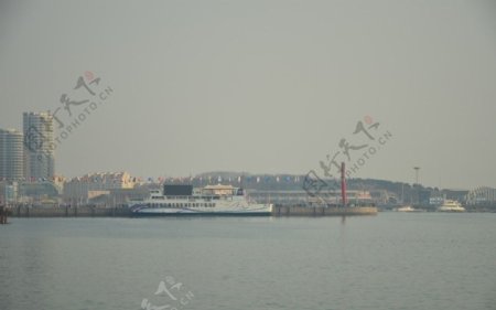 码头与大船图片