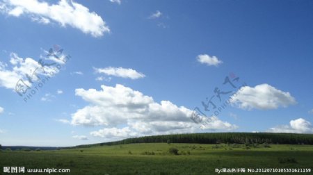 草原风光之白云图片