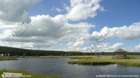 湿地湖泊风光图片