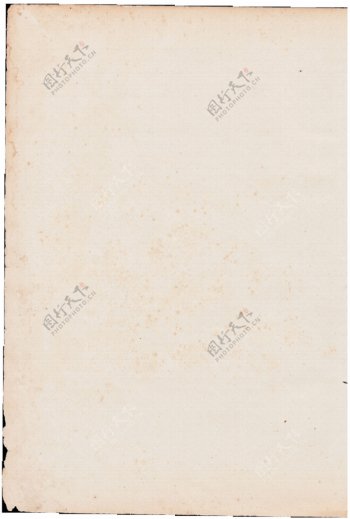 皱褶米黄的旧纸张图片