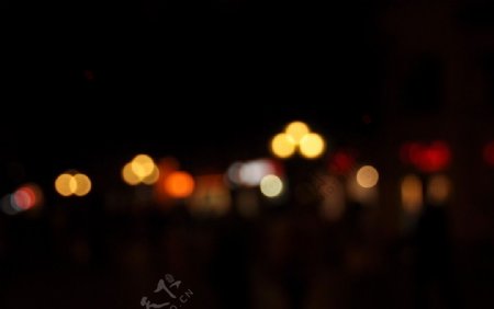 哈尔滨中央大街夜景光影图片