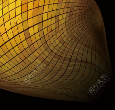 扭曲变形动感线条格子方块商务科技背景图片