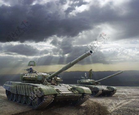 俄军T72坦克图片