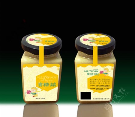 蜂蜜瓶子包装设计效果图图片